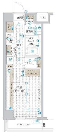 フュージョナル浮間舟渡の物件間取画像